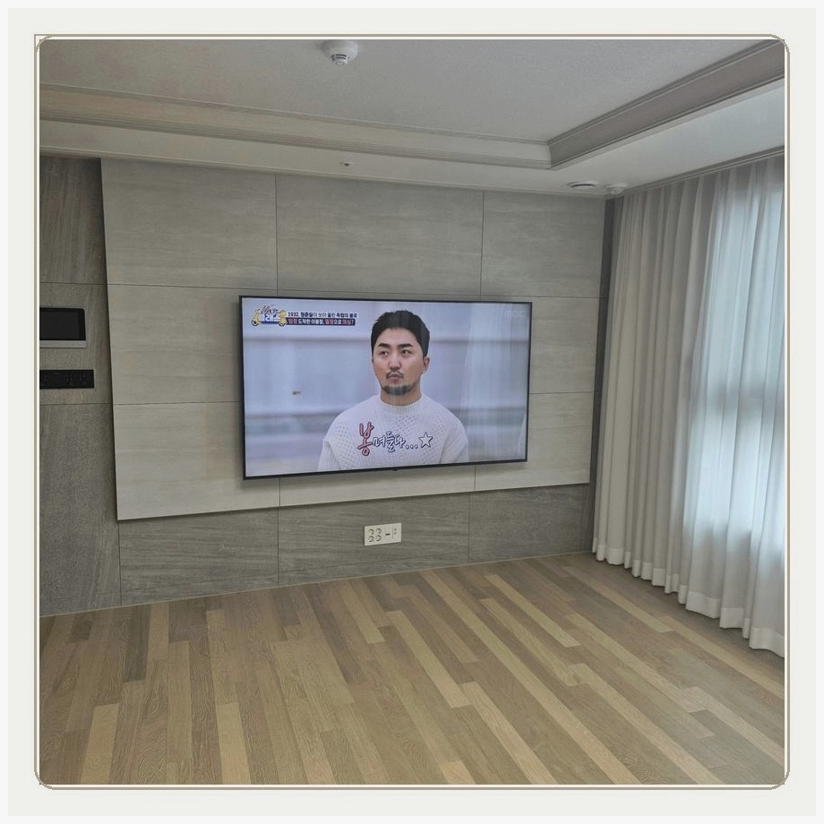 보산동 벽걸이TV 설치 사례