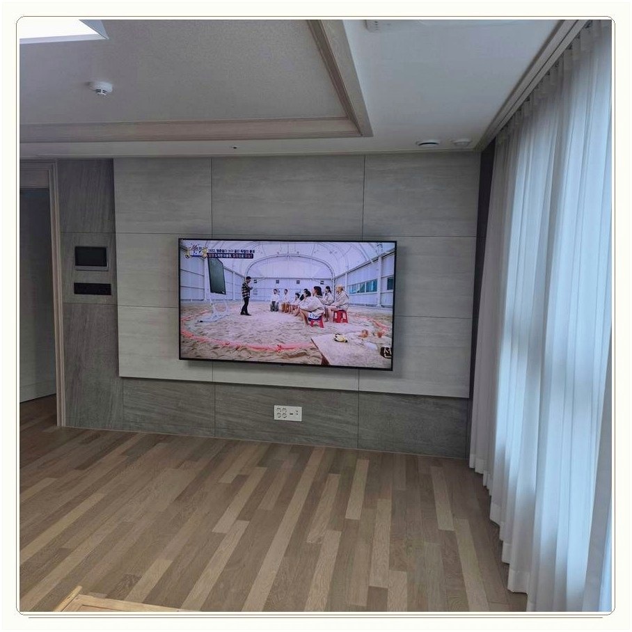 불현동 무타공 벽걸이TV