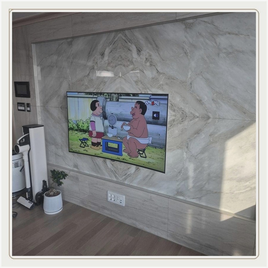 관인면 벽걸이TV 설치 사례