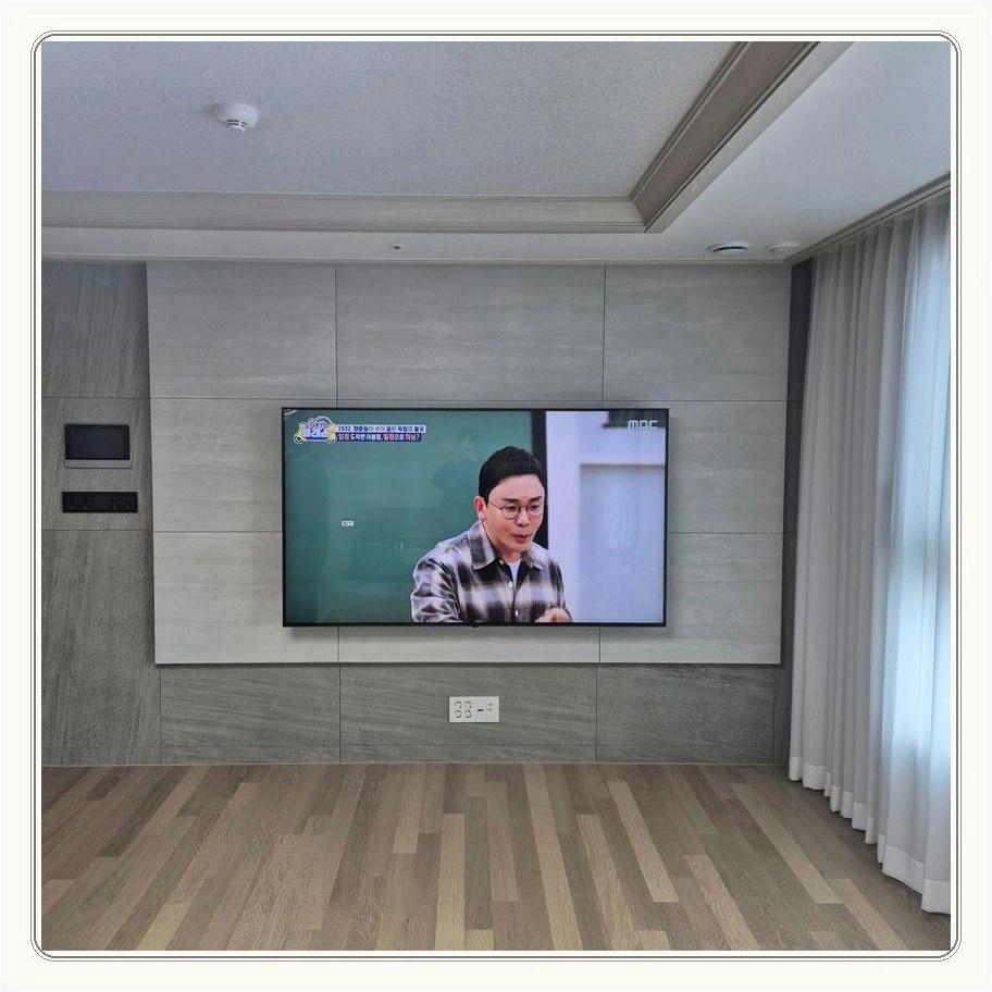 영북면 무타공 벽걸이TV