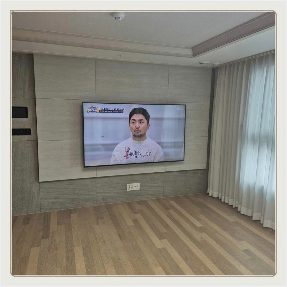 갈매동 무타공 벽걸이TV